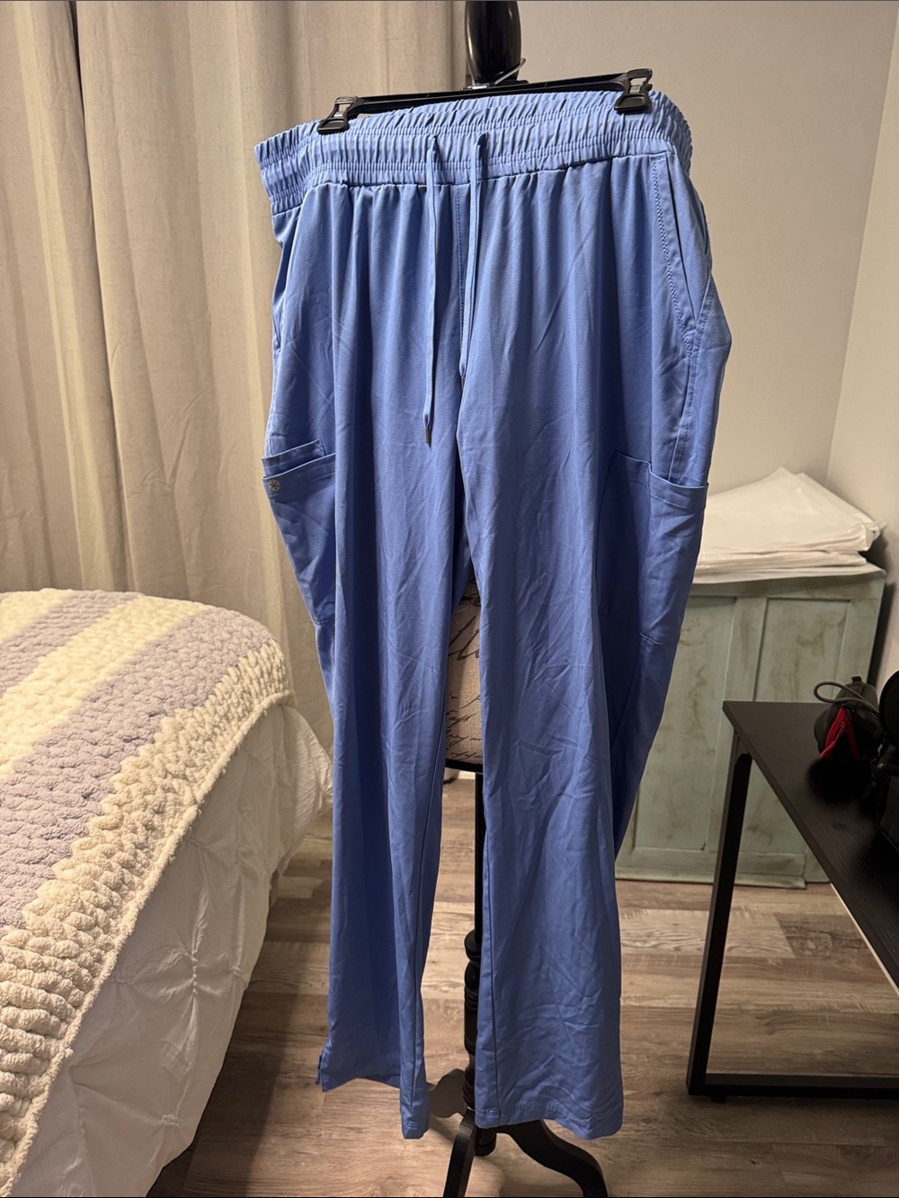 Beyond scrubs wide leg Drawstring scrub Pants